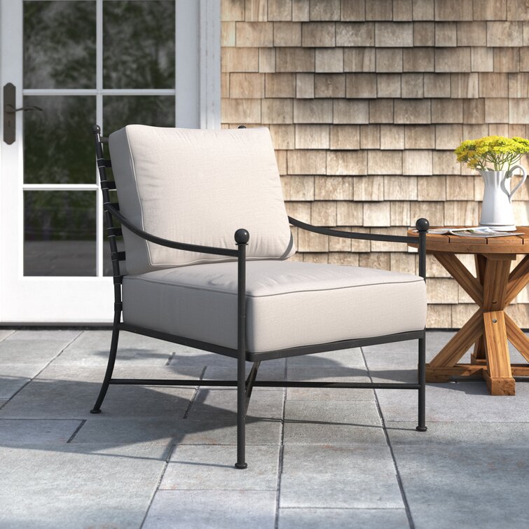 Metal patio chairs on sale with cushions